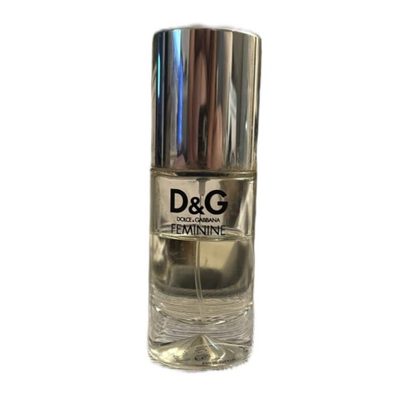 Dolce & Gabbana Feminine/ Silver and Clear Fragrance (half full/ look at pics)